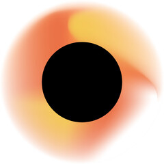 Abstract gradient green circle shape element