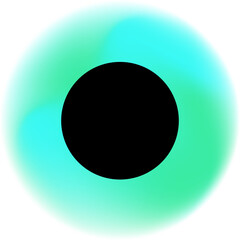 Abstract gradient blue circle shape element