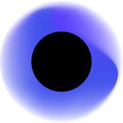 Abstract gradient green circle shape element