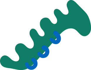 Abstract hand drawn organic shape