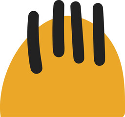 Abstract hand drawn organic shape