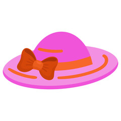 beach hat illustration,beach hat vector,beach hat icon,hat, summer, beach, sun, white, fashion, holiday, vacation, head, wear, isolated, accessory, clothing, design, cap, straw, style, background, fem