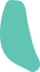 Abstract hand drawn organic shape