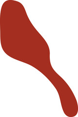 Abstract hand drawn organic shape