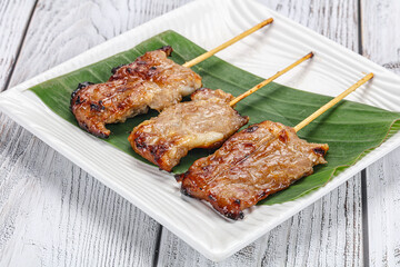 Thai cuisine - grilled pork skewer