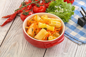 Korean food - pickled bamboo stalks
