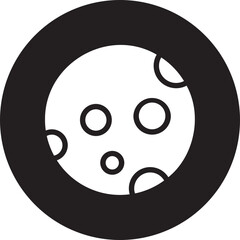 moon glyph icon