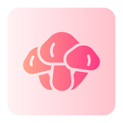 mushroom gradient icon