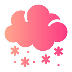 snow gradient icon