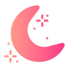 moon gradient icon