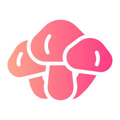 mushroom gradient icon