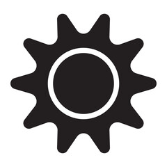 sun glyph icon