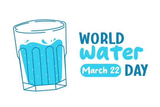 Vector flat illustration of the holiday world water day.