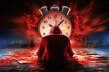 An ominous countdown timer linked to ransomware demands ticks down, causing widespread panic among an unprepared IT team