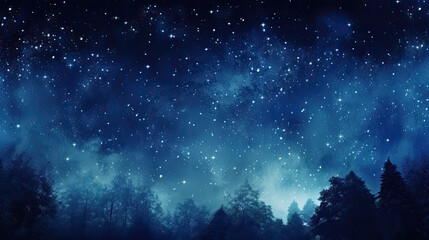 Crystal-clear night sky filled with stars