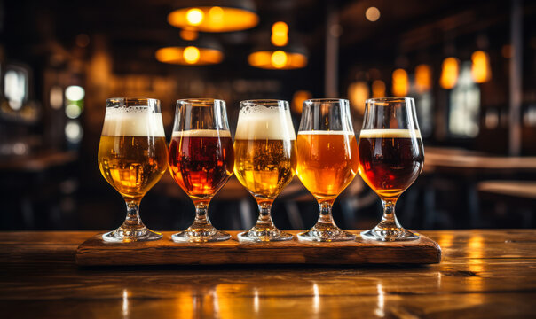 Variety of Craft Beer on Tap at a Pub, a Way to Find Your New Favorite Beer