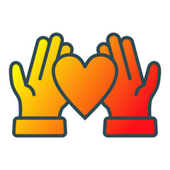 Obraz premium Give Love Icon