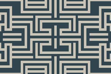 Modern geometric shapes patterns, seamless vector illustration. Pattern designs with modern geometric shapes can be printed as a background image or used for rugs, carpets, or textile fabric.
