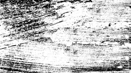 Grunge Black And White Urban Vector Texture Template. Dark Messy Dust Overlay Distress Background. Easy To Create Abstract Dotted, Scratched, Vintage Effect With Noise And Grain