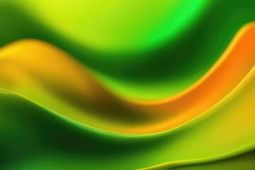 abstract green yellow waves background