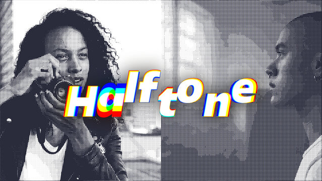 RGB Halftone Media Reveal