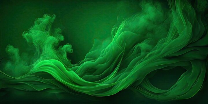 abstract green smoke background