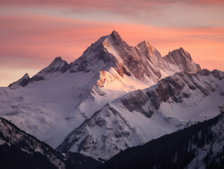Obraz premium sunrise in the mountains