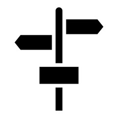 road sign glyph 