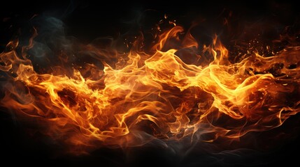 Fire and Smoke Wallpaper Image