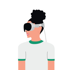  VR glasses, Smart glasses model experience,  technical drawing,