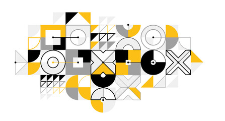 Abstract geometric pattern vector background isolated, tech style engine looks like composition, engineering draft style pattern, mechanism.