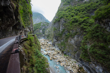 Hualien taroko Gorge Liwu river in Taiwan