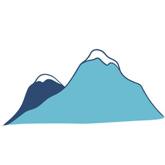 Mountain cartoon illustration