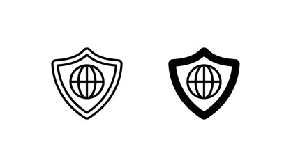 Security icon design with white background stock illustration