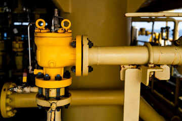 Safety Valve or Pressure Safety Valve (PSV) Automatic safety device for eliminating excess...
