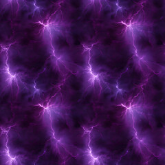 紫の稲妻のエフェクト　シームレス背景素材
