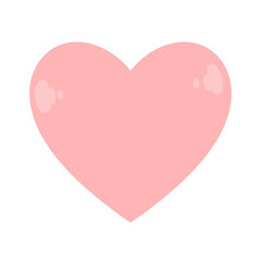 水色のシンプルハートイラスト♪PNG