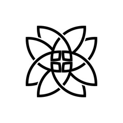 Celtic Knots icon vector. Celtic signs illustration symbol. Celtic drawings symbol or logo.