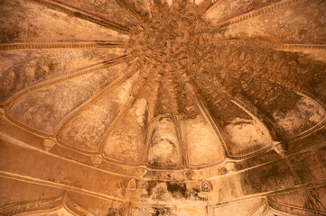Interiors of Rani Rupmati Pavilion constructed on the edge of the precipice overlooking Nimar...