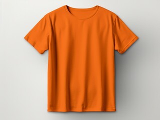Orange color male t-shirt mockup Generative AI