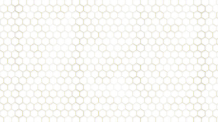 Abstract White and Gold Hexagonal Background. Luxury White Pattern. Beautiful Trendy Image. Vector Illustration