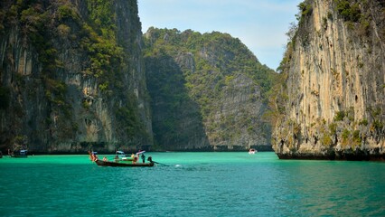 Boats in the ocean bay