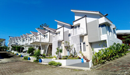 Perfect living environment. A house in Indonesia. Luxurious house with a beautiful view.