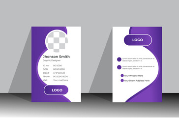 Modern Corporate Id card template design for your company employee.