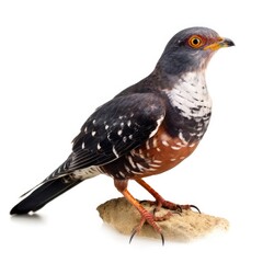 Fototapeta premium Common cuckoo bird isolated on white