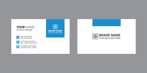 Simple business card design for corporate business,
professional, personal and modern visiting card design.