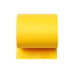 Yellow sticky post it note isolated on white