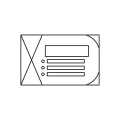 Hand drawn Kids drawing Cartoon Vector illustration flat business card icon Isolated on White Background