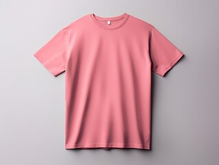 Pink t-shirt mockup with isolated background generative ai