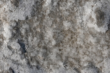 Backgrounds made of rocks and sea salts formed from minerals and above them